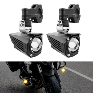 LOYO New Desinge Auxiliary Fog Led Spot Light 60W Mini Driving Light Dual Color For BMW For <span class=keywords><strong>Harley</strong></span> <span class=keywords><strong>Moto</strong></span> Universal - Product Image 4