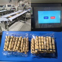Machine d'emballage horizontale automatique pour l'emballage de produits alimentaires, de collations, de pain et de savon
