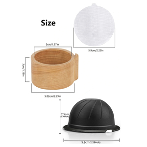 Cápsulas de Café Reutilizables para <span class=keywords><strong>Nespresso</strong></span> Vertuoline, Soporte de Recarga con Tapa de Aluminio, 1 Juego - Product Image 2