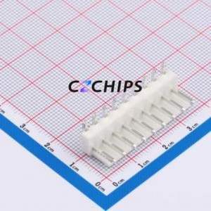 HX VH3.96-9P WZ Wire-to-Board Pin Header Bent Lead Through Hole,P=3.96mm Connector 1x9P 3.96mm Right Angle Insert VH - Product Image 1