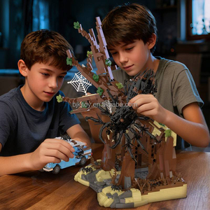 Juguete Educativo de Bricolaje, Animales, Personajes de Películas de Terror, Criatura Mágica, Decoración de Halloween, Araña Gigante para Construir - Product Image 4