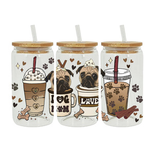 Envolturas para Tazas DTF, Adhesivos con Diseño de Patas y Amor para Mamás de Perros, Envolturas para Tazas DTF con Protección UV, Fútbol Americano 49ers - Product Image 4