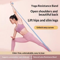 Bandes d'exercice en latex naturel Modèle L1 pour la gym, le fitness, l'entraînement du dos, l'amincissement, le yoga et les étirements du dos et des épaules