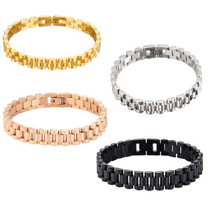 Bracelet jonc géométrique tendance en <span class=keywords><strong>acier</strong></span> titane, réglable, de luxe, chaîne solide 10/<span class=keywords><strong>12</strong></span> <span class=keywords><strong>mm</strong></span>, accessoires pour homme, anniversaire - Product Image 2