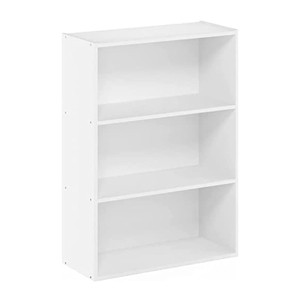 Libreria libro bianco mensola 6 unità cubi di stoccaggio alto Freestanding librerie per soggiorno camera da letto - Product Image 2