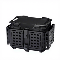 Baúl Trasero Multifuncional de Aleación de Aluminio para Motocicleta de 45L, 55L, 65L, con Placa Base Portátil y Caja Superior Eléctrica