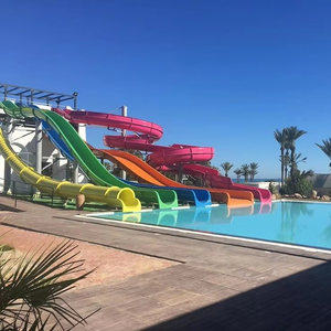 Pequeño parque acuático LeisurePlay Diseño Aquatix Fibra de vidrio Acero Paisaje Estructuras <span class=keywords><strong>Piscina</strong></span> Toboganes - Product Image 1