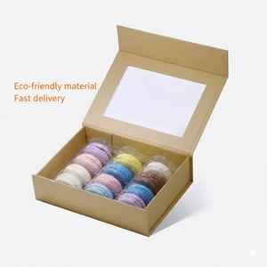 Sinh thái thân thiện hộp giấy rõ ràng Cửa sổ bao bì thực phẩm nâu kraft Hộp quà tặng sản xuất - Product Image 1