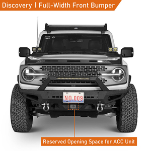 Bronco <strong>Front</strong> and Rear <strong>Bumper</strong> W/LED Light Bar &amp; Bull Bar for <strong>Ford</strong> Bronco 2021- <strong>2024</strong> 2/4 Door (Excluding Bronco Sport &amp; <strong>Raptor</strong>) - Product Image 4