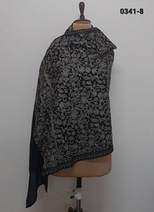 100% <b>Wool</b> With Fine Embroidery <b>Shawls</b> Or Scarf - Product Image 2