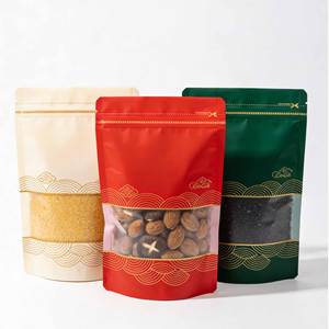 Bolsa de Embalaje Personalizada para Frutos Secos con Ventana Transparente, Cierre Hermético y Acabado Mate, Bolsa Vertical para Almendras y Anacardos - Product Image 1