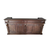 Table de bar en bois Heywood pour la maison, les mariages et les événements