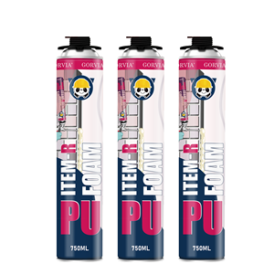 GORVIA ITEM-R 750mL Scellant en <span class=keywords><strong>mousse</strong></span> <span class=keywords><strong>PU</strong></span> haute performance de type pistolet : Isolation pulvérisable pour les cadres de fenêtres et de portes - Product Image 4