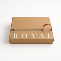 Boîte d'emballage en carton ondulé Kraft avec bande de déchirement, boîte d'expédition personnalisée imprimée
