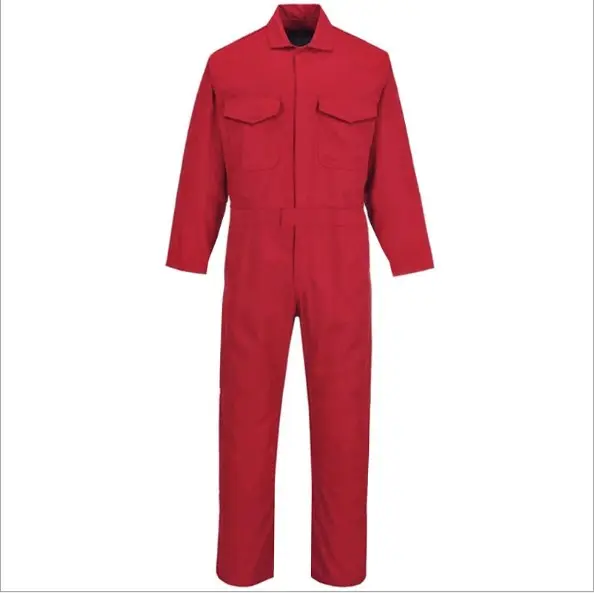 Kualitas tinggi TC65/35 240gsm mekanik pakaian kerja industri seragam pabrik memakai seragam kerja