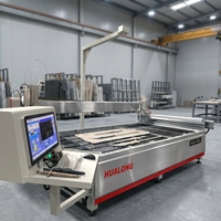 Machine de découpe à jet d'eau CNC, découpeuse automatique de pierre, haute pression, pour marbre, granit, pierre, Hualong HLRC-2015