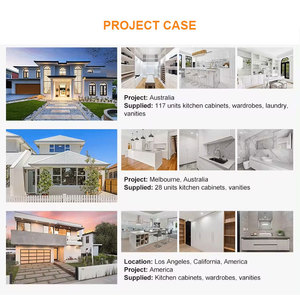 Campione gratuito Design personalizzato armadio armadio Set americano moderno artigiano stile bianco in <span class=keywords><strong>legno</strong></span> armadi da cucina - Product Image 6