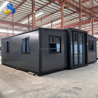 Maisons préfabriquées portables de luxe 20ft 30ft 40ft, villas préfabriquées conformes aux normes australiennes, maisons conteneurs extensibles