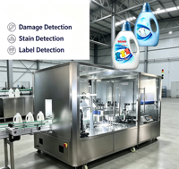 Équipement d'inspection d'apparence des bouteilles en plastique à grande vitesse pour la fabrication de boissons et de cosmétiques avec numérisation multi-caméras à vue complète