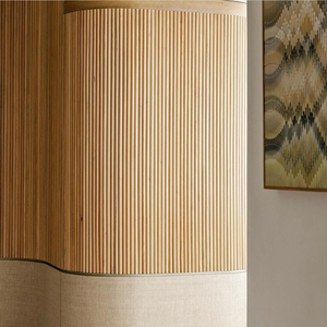 Pannelli murali decorativi curvi flessibili in legno scanalati in legno pieghevole pannello di parete per il moderno Interior Design - Product Image 1