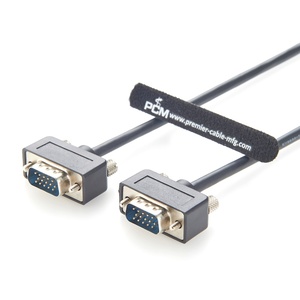 Câble VGA HD15 Mâle-Mâle Ultra Fin à Profil Bas Connecteur Coaxial Blindé Câble SVGA Fin pour Moniteurs Projecteurs Ordinateurs de Bureau - Product Image 4