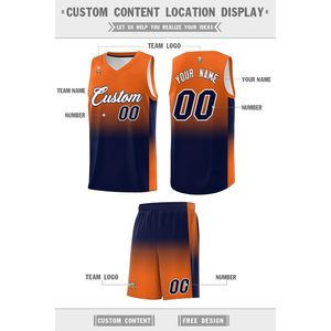 Shorts de basket-ball personnalisés à dégradé avec nom et numéro pour hommes et jeunes, uniforme respirant à col en V, impression sublimée - Product Image 3