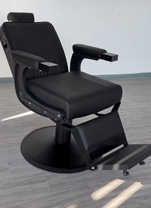 Chaise de coiffure de luxe décontractée, chaise de salon de coiffure haut de gamme, chaise robuste, chaise de coiffure, chaise à revêtement huilé, chaise rétro - Product Image 3