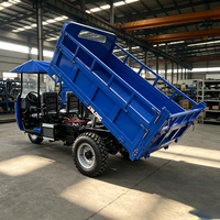 Camion cargo à trois roues diesel, capacité de charge de 3000 kg, 25 CV, démarrage électrique, benne hydraulique, tricycle diesel pour l'Afrique