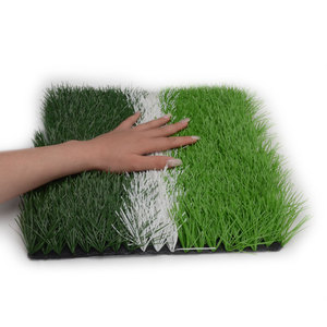 Gazon synthétique de qualité professionnelle 50 mm 12000 DTEX haute densité, doux, écologique, pour terrains de football, conforme aux normes des matchs de football - Product Image 3