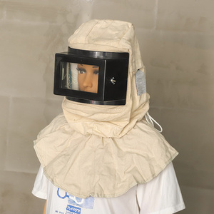 Casque de protection de sécurité pour le sablage, type de verre plat, alimentation en oxygène, vente directe en usine - Product Image 2