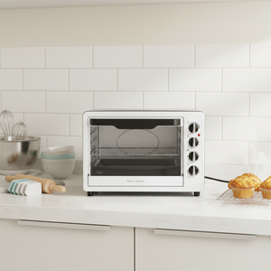 Four grille-pain Newle 28L 1600W, 250 ℃ Minuteur de 60 minutes avec sonnette, 4 éléments chauffants, plaque de cuisson et grille incluses, 220-240V - Product Image 2