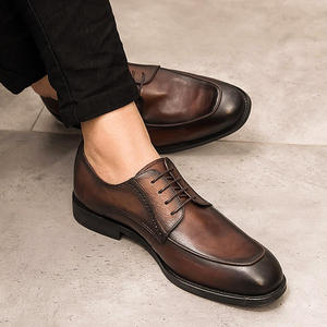 Zapatos de cuero italianos de lujo hechos a mano para hombre, venta directa de fábrica, zapatos Oxford de diseñador, zapatos de vestir y Oxfords de cuero para hombre - Product Image 3