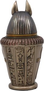 Antiche divinità egizie e divinità Duamutef canopiche scatola della statua del vaso <span class=keywords><strong>regno</strong></span> <span class=keywords><strong>egitto</strong></span> decorazione da collezione scultura - Product Image 4