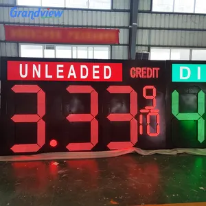 7 Segmentos CONDUZIU a Exposição ao ar livre led display digital board 12 polegadas sinais para posto de gasolina