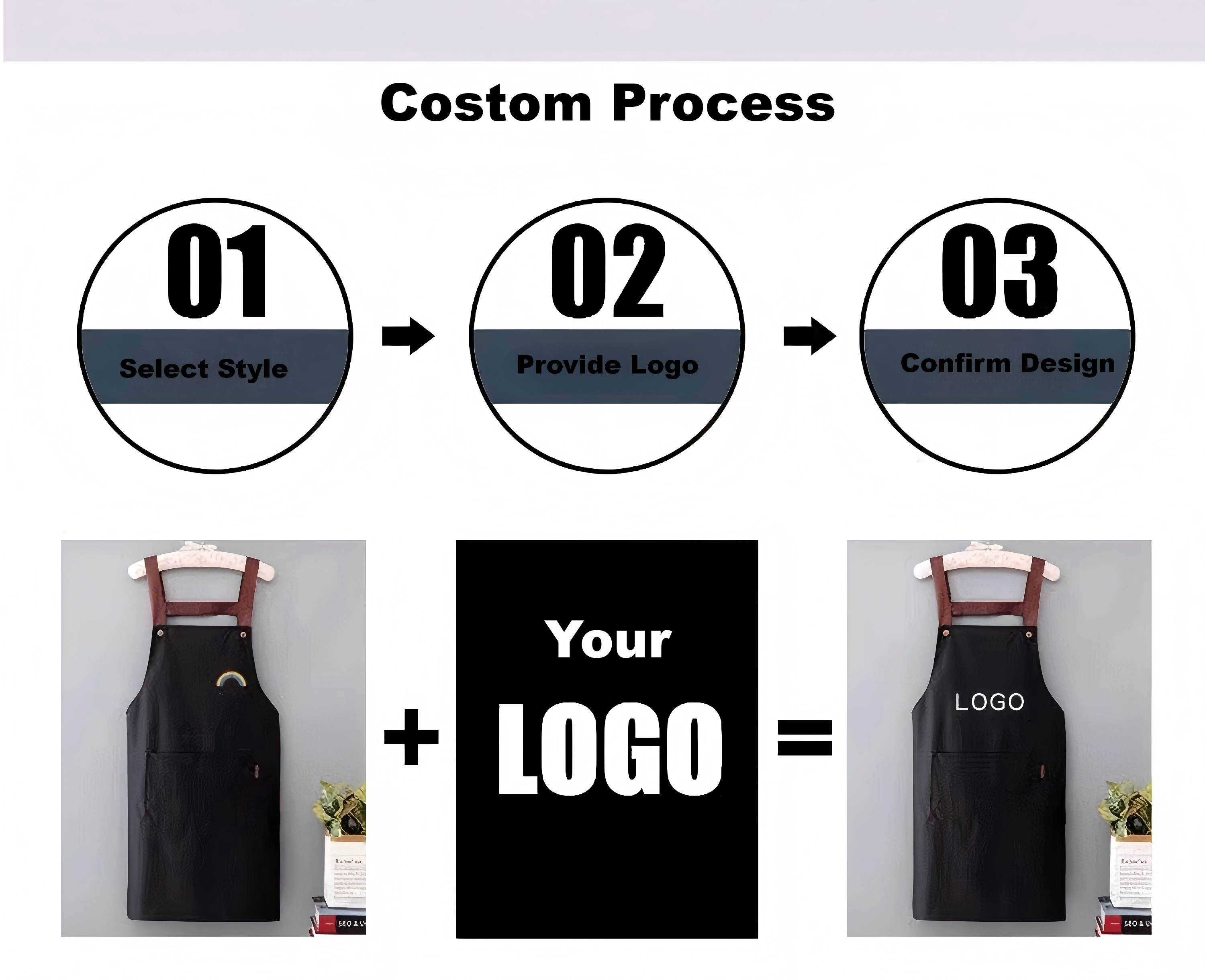 Logo personnalisé/ Impression/ Couleur/ Taille...