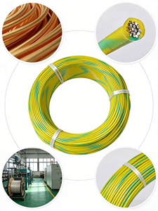 Factory <strong>Price</strong> Durability High-Temp Dual-Color PTFE <strong>Wire</strong> 24AWG 600V Silver/Tin-Plated Multi-Strand Soft <strong>Copper</strong> Ground <strong>Wire</strong> - Product Image 5