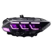 Feux de voiture JSL, phares LED, projecteur, feux de jour, accessoires automobiles pour Ford Mustang RGB 2018-2022