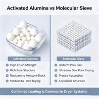 Alumine activée sphérique, adsorbant en oxyde d'aluminium de phase gamma pour le séchage de l'air comprimé, le traitement de l'eau et la défluoridation