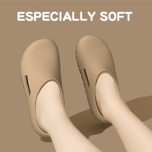 डिजाइनर ब्रांड के लोगो कैजुअल एवा स्लाइड स्लिपर बंद पैर के पैर के अंगूठे के जूते-विरोधी कस्टम लोगो फ्लैट गार्डन सैंडल महिला पुरुषों के लिए क्लोन - Product Image 6