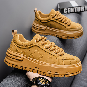 Nuevos Zapatos Deportivos Blancos para Hombre, con Suela Gruesa y Aumento de Altura, de Alta Calidad, para Adolescentes, Casuales - Product Image 1