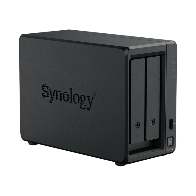 Small Business Use DS725+ 2 Bay Built-in 2.5GbE Port Mini Data NAS Storage Server with USB Interface in Stock