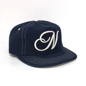 OEM personalizado cuerda bordado Logo cinco paneles ala plana frente suave perfil bajo 5 paneles no estructurado papá gorra Unisex Snapback sombreros - Product Image 3