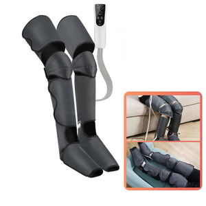 Masajeador de piernas completamente envuelto con masaje de compresión de aire de calefacción con 8 botas de recuperación de bolsas de aire para aliviar el dolor - Product Image 1
