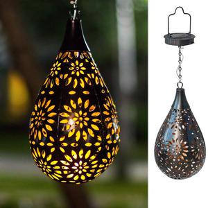 Lampada da Giardino Decorativa a Energia Solare, Luce Pendente in Ferro Battuto a Forma di <span class=keywords><strong>Margherita</strong></span>, Lampada LED per Proiezione su Recinzioni e Prati, Illuminazione a Risparmio Energetico - Product Image 2