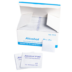 Toallitas de Preparación con <span class=keywords><strong>Alcohol</strong></span> Isopropílico al 70%, Estériles, No Tejidas, para Uso Médico, 65x30mm, Certificación CE, de Un Solo Uso - Product Image 1