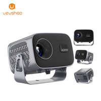 Projecteur VEVSHAO à bas prix, Android 11, A12, mise au point automatique, 350 lumens ANSI, mini LCD, prise en charge 4K, haut-parleurs intégrés avec support