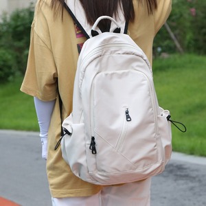 Student <b>Backpack</b> 18 In Gray Solid Color Unisex <b>Computer</b> Interlayer Everyday Use - Product Image 2