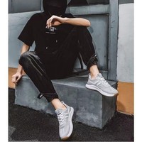 Nouvelles baskets rétro à tige haute, best-seller, dessus en PU, semelle intermédiaire en EVA, maille légère, logo personnalisé, design luxueux, confort classique, douces