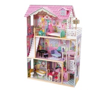 Nouveau bricolage de haute qualité en bois maisons de poupée Mini modèle jouet semblant jouer meubles Style de mode pour les filles KB0256