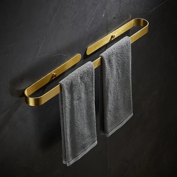 Настенная вешалка для полотенец для ванной комнаты держатель для полотенец из алюминиевого сплава индивидуальный белый/черный/золотой